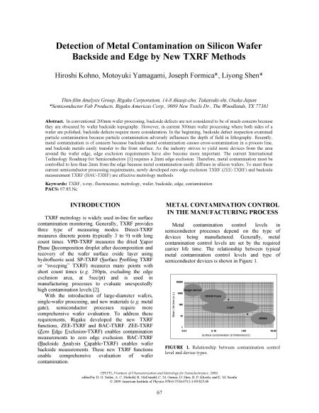 ICFCMN 2009 - Rigaku TXRF Paper - WE-013 - 2009 1.3251262 -1